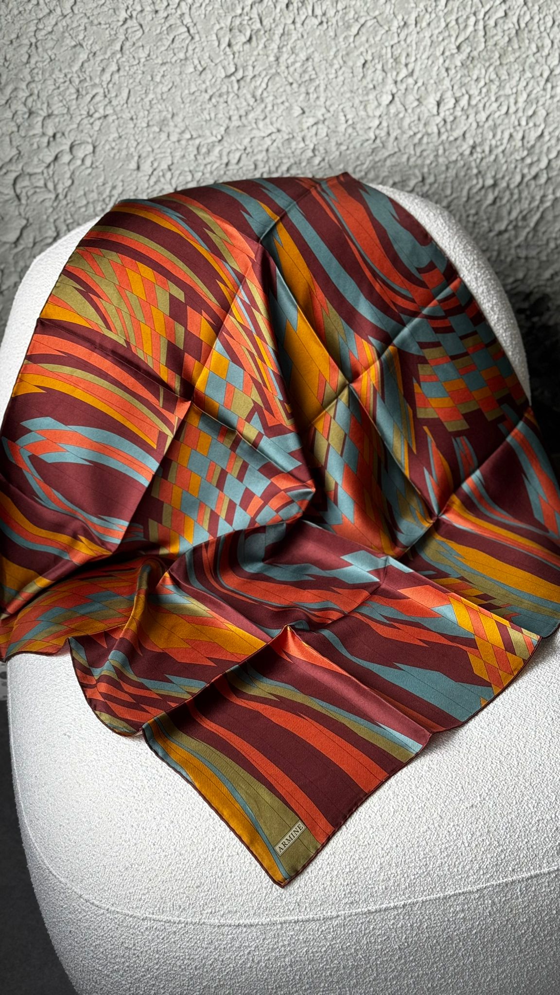 Armine Saf İpek Twill Eşarp 9507D 82